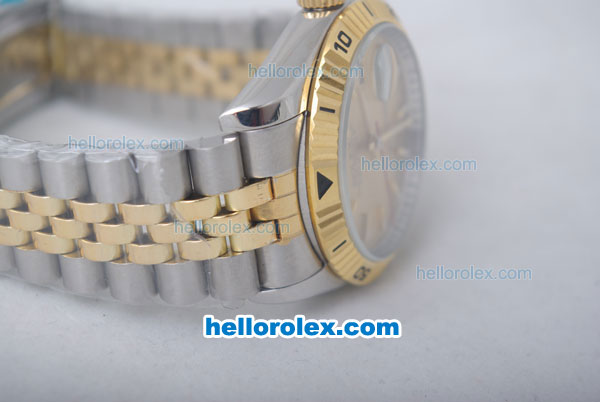 Rolex Datejust Oyster Perpetual Automatic with Gold Dial and Gold Bezel-Small Calendar - Click Image to Close